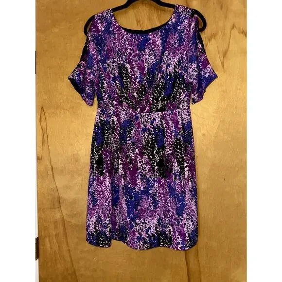 open lace back dress Purple 1960s Daphne-Inspired Mod Dress Set main image 1
